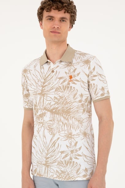 Erkek Regular Fit Polo Yaka Açık Haki Tişört