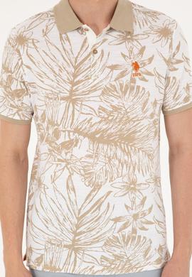 Erkek Regular Fit Polo Yaka Açık Haki Tişört - 50281518001