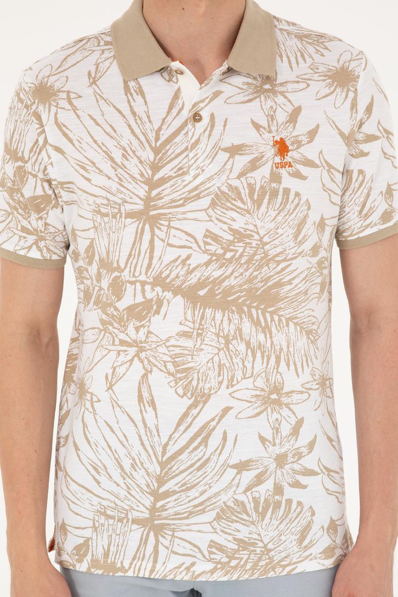 Erkek Regular Fit Polo Yaka Açık Haki Tişört - 50281518001