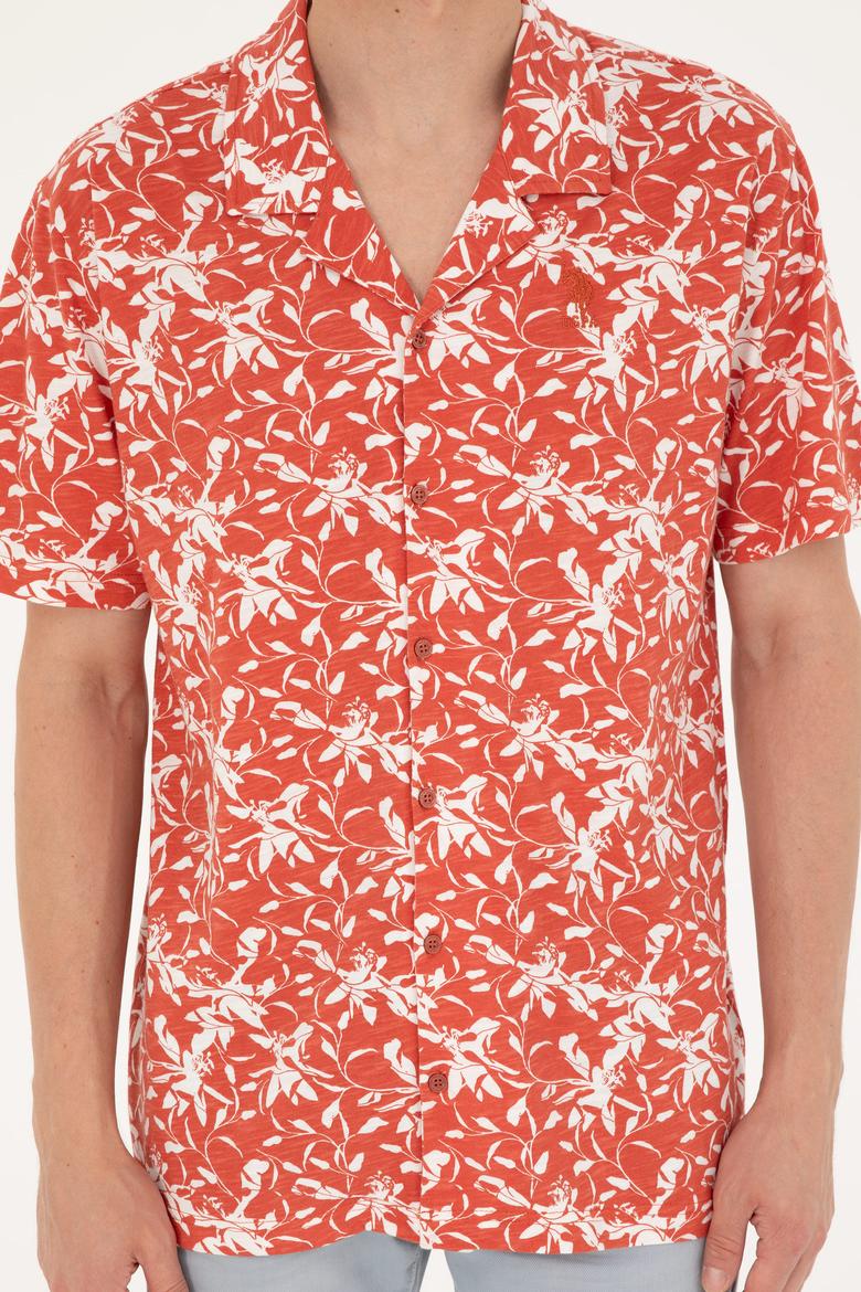 Erkek Comfort Fit Polo Yaka Pudra Tişört - 50281059013