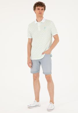 Erkek Regular Fit Polo Yaka Mint Tişört - 50281925028