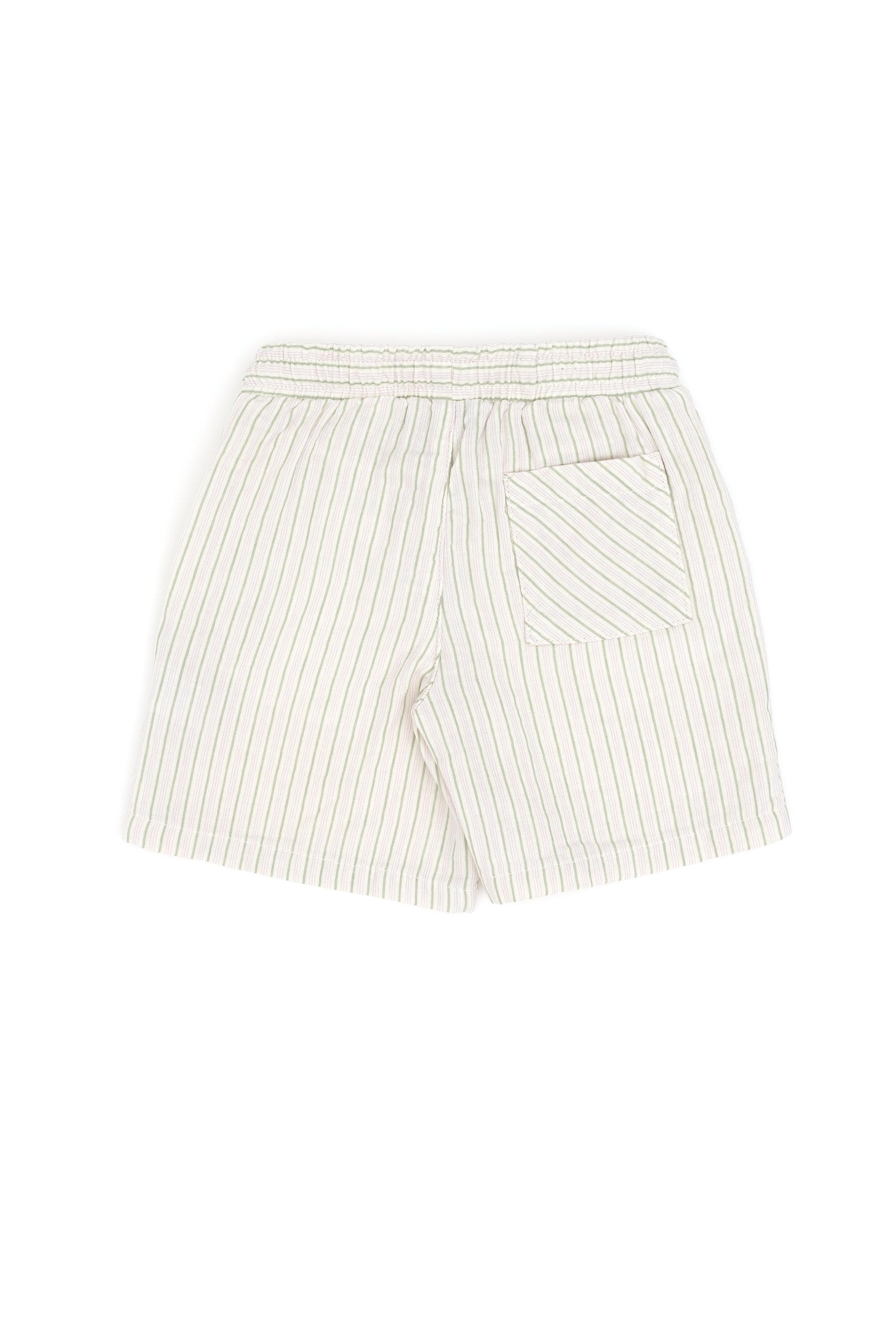 Kız Çocuk Krem Dokuma Şort