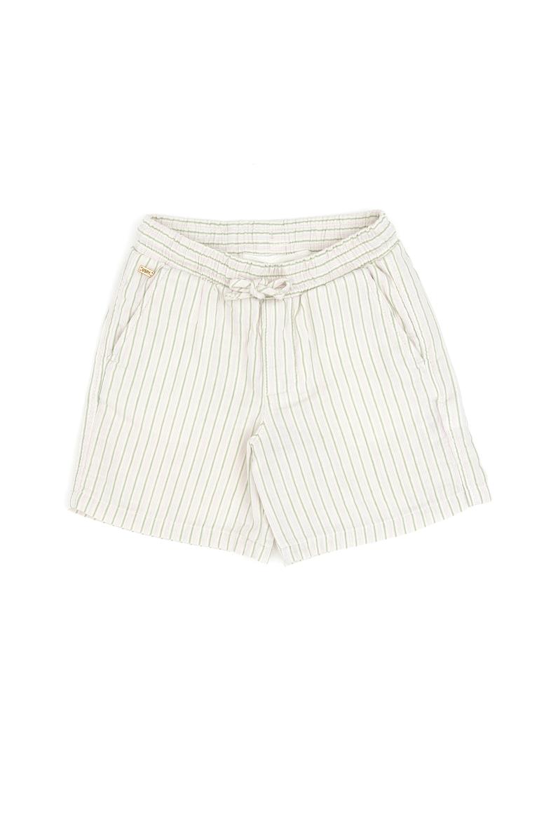Kız Çocuk Krem Dokuma Şort