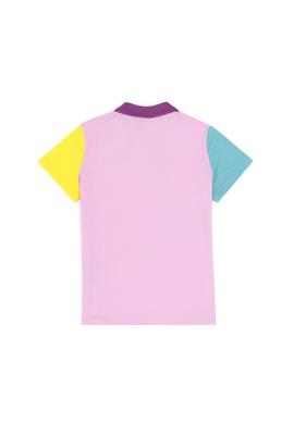 Kız Çocuk Beyaz Polo Yaka Tişört - 50283246009