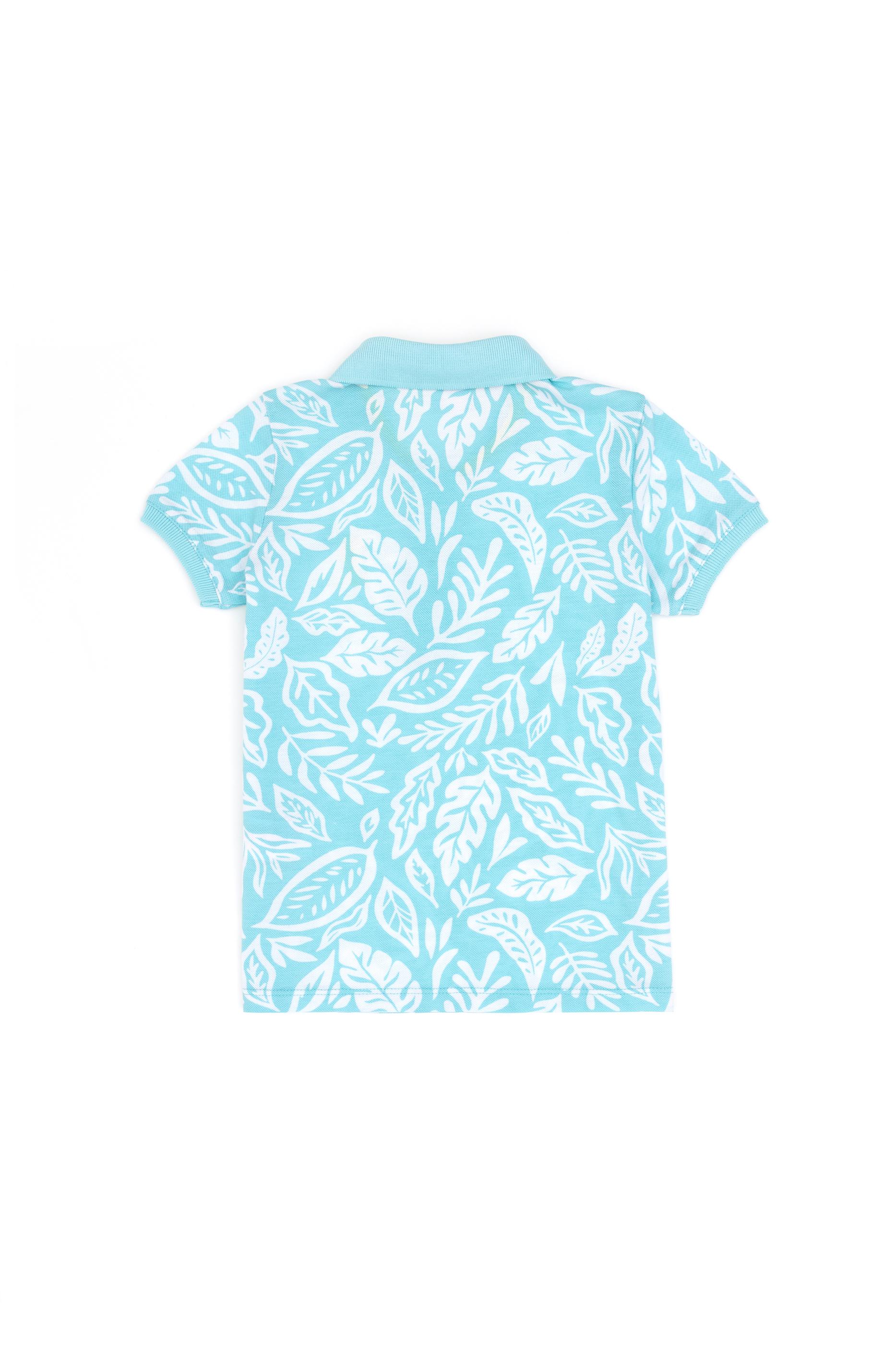 Erkek Çocuk Mint Polo Yaka Tişört