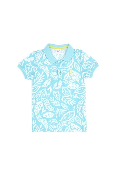 Erkek Çocuk Mint Polo Yaka Tişört