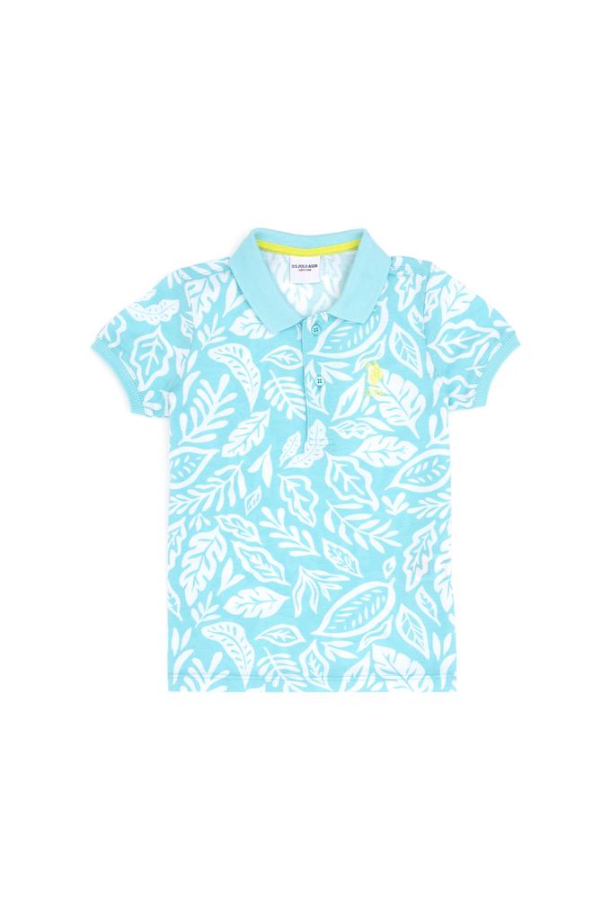 Erkek Çocuk Mint Polo Yaka Tişört