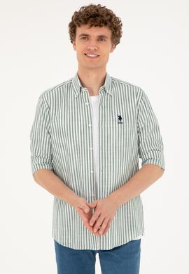 Erkek Haki Uzun Kollu Gömlek - 50288678010