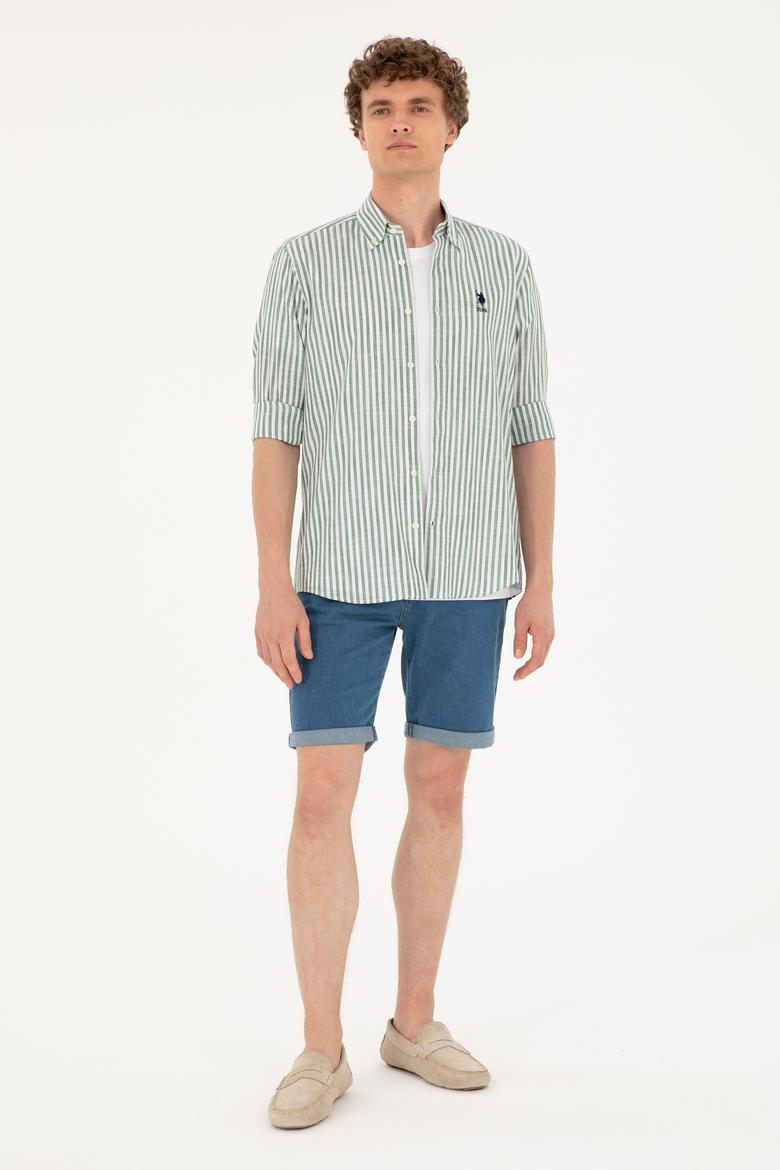 Erkek Haki Uzun Kollu Gömlek - 50288678010