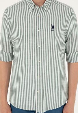 Erkek Haki Uzun Kollu Gömlek - 50288678010