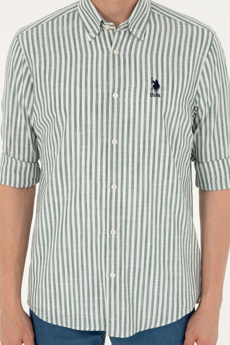 Erkek Haki Uzun Kollu Gömlek - 50288678010