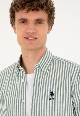 Erkek Haki Uzun Kollu Gömlek - 50288678010