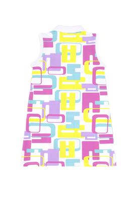 Kız Çocuk Beyaz Polo Yaka Kolsuz Örme Elbise - 50283323001