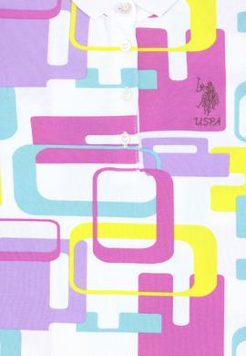 Kız Çocuk Beyaz Polo Yaka Kolsuz Örme Elbise - 50283323001