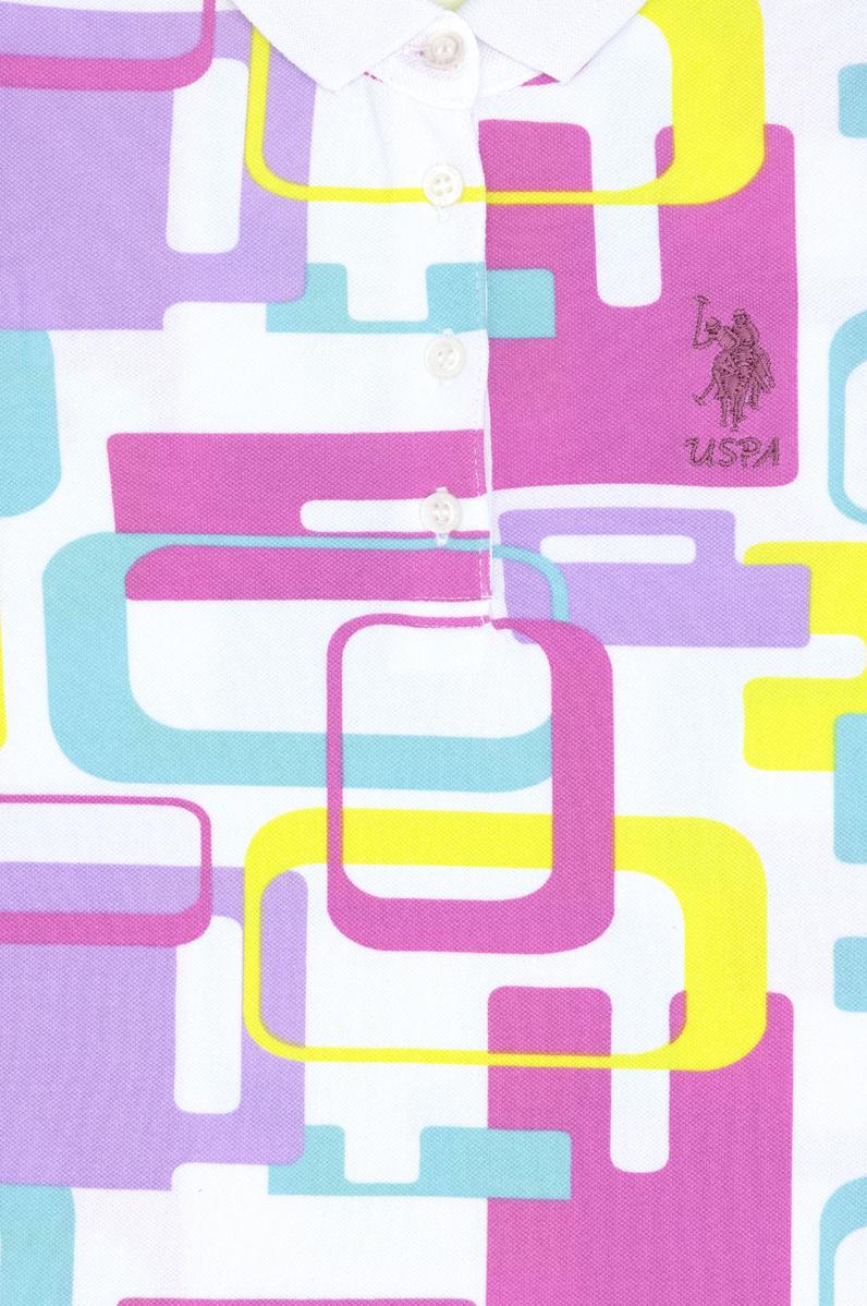 Kız Çocuk Beyaz Polo Yaka Kolsuz Örme Elbise