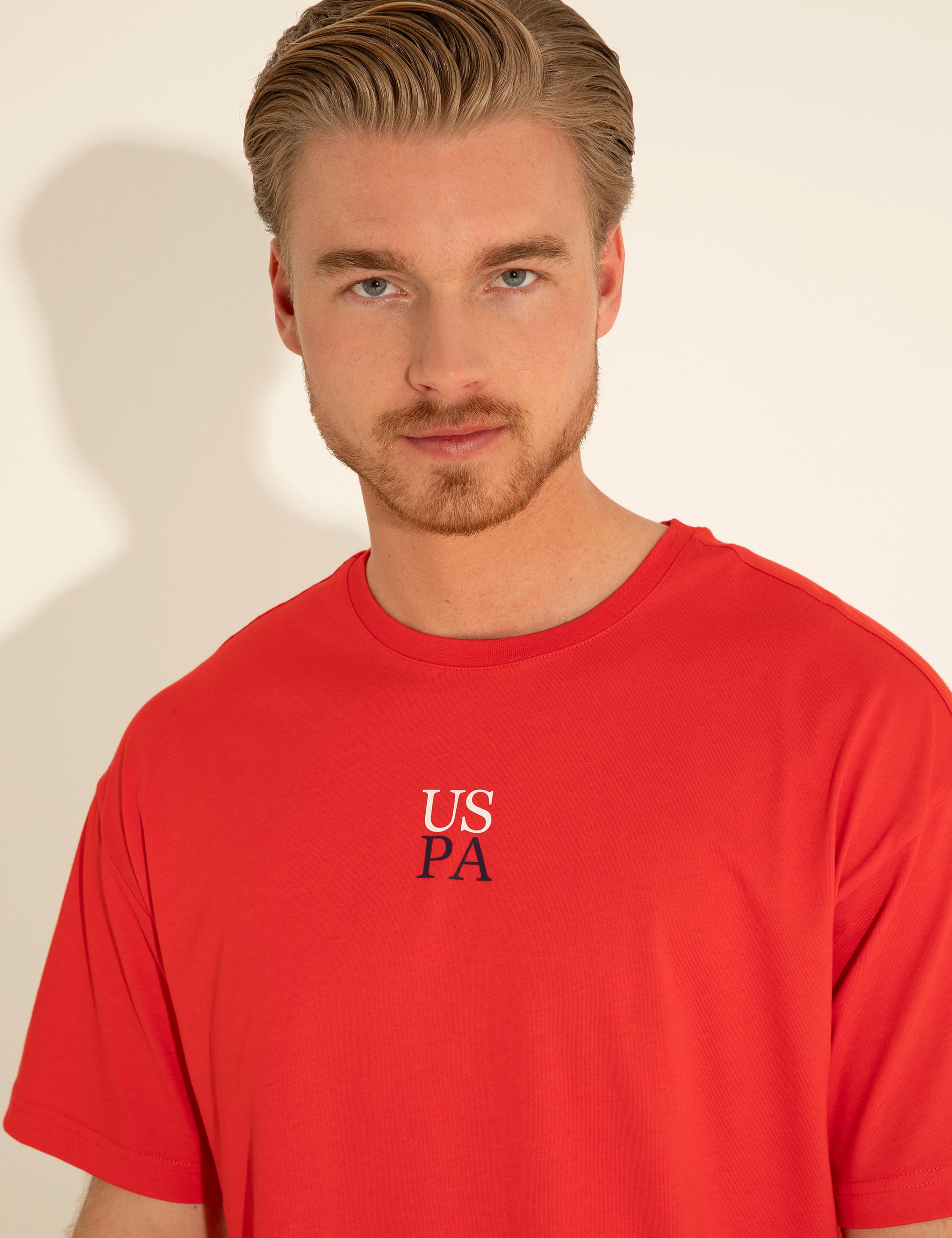 تی شرت یقه گرد آستین کوتاه ریلکس یقه گرد مردانه یو اس پولو | U.S. Polo Assn. - تصویر 3