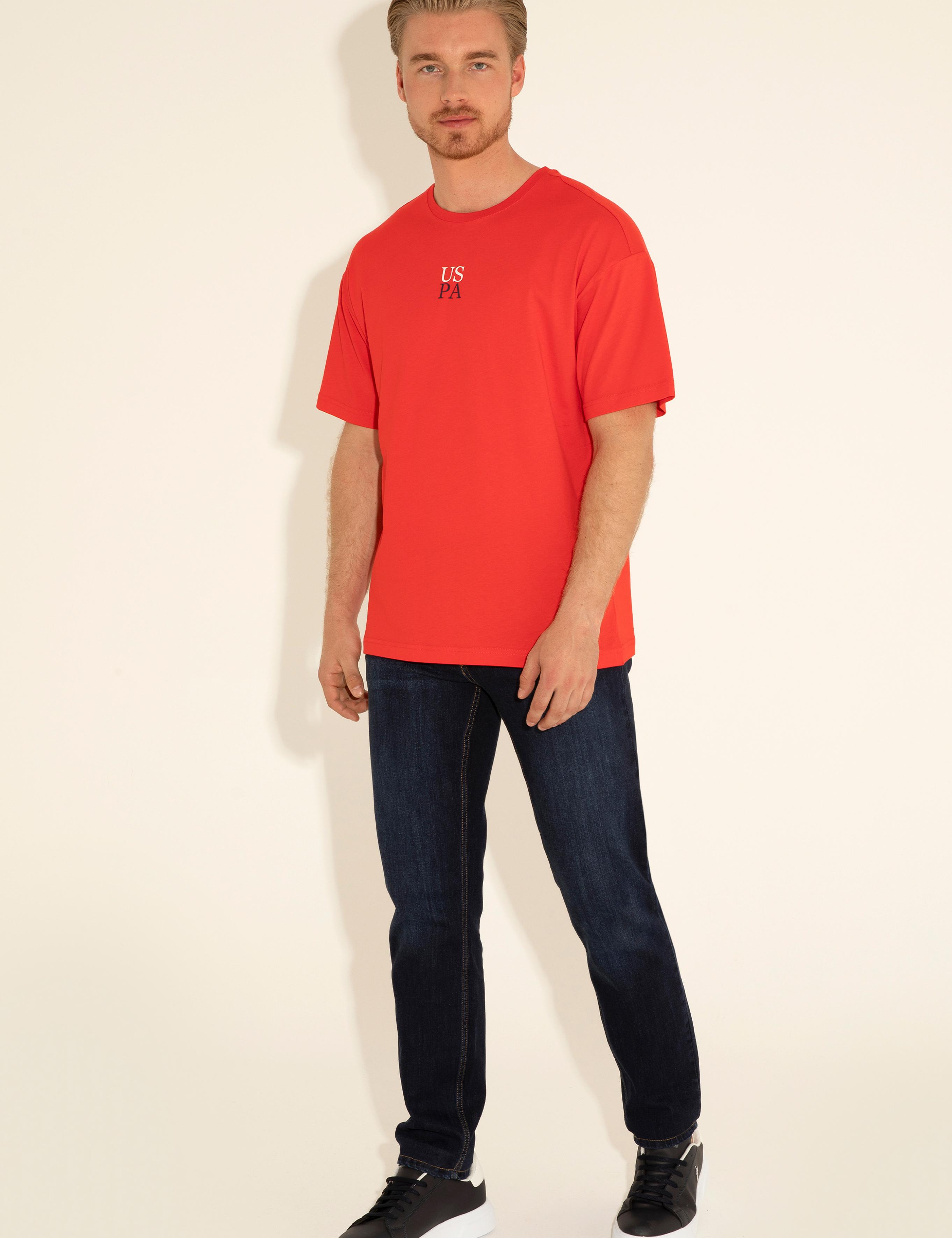 تی شرت یقه گرد آستین کوتاه ریلکس یقه گرد مردانه یو اس پولو | U.S. Polo Assn. - تصویر 5