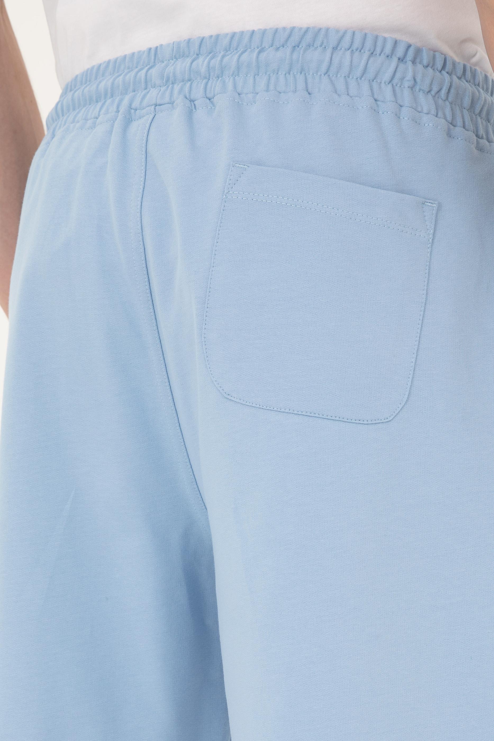 Erkek Açık Mavi Örme Şort