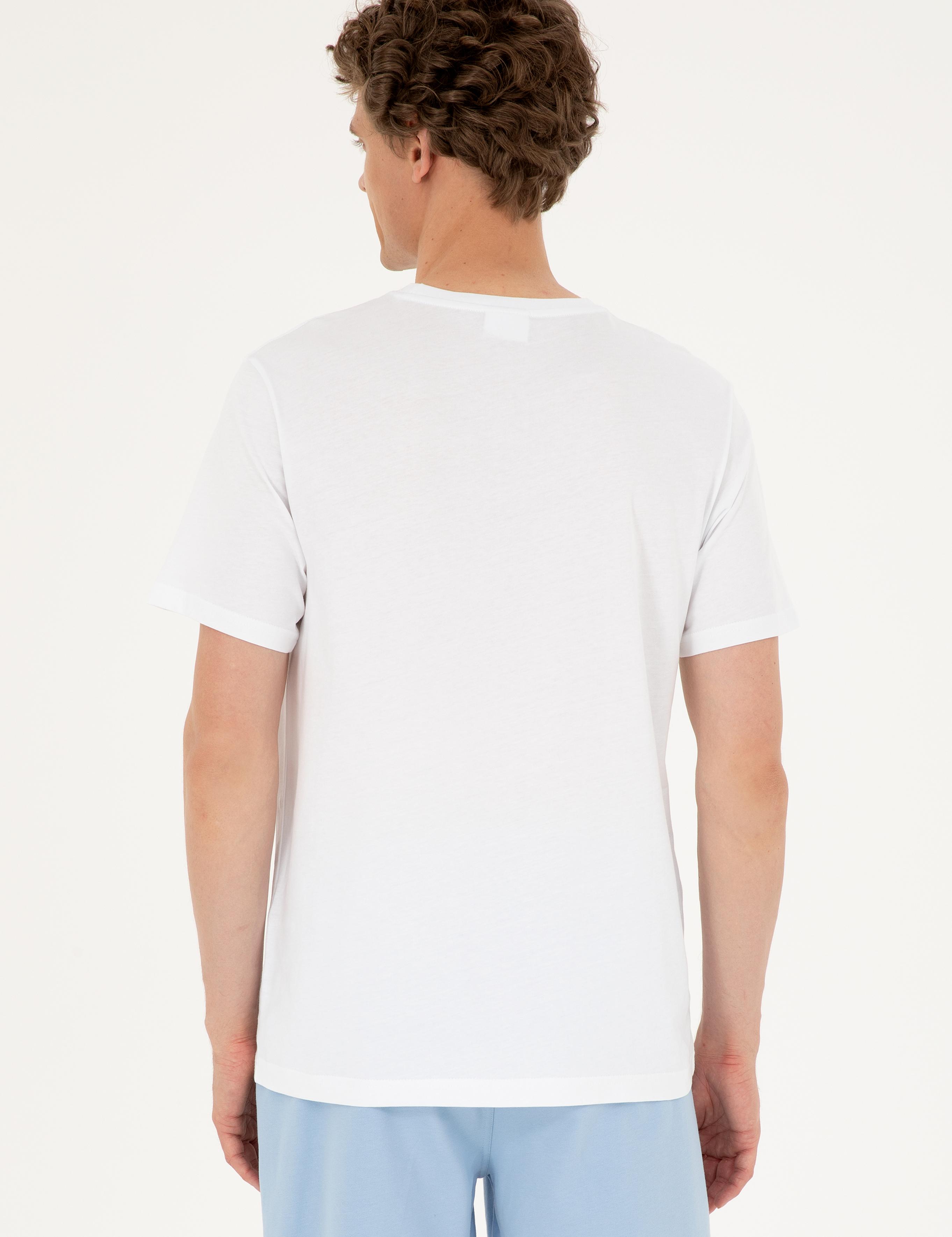 تی شرت یقه گرد آستین کوتاه رگولار یقه گرد مردانه یو اس پولو | U.S. Polo Assn. - تصویر 5