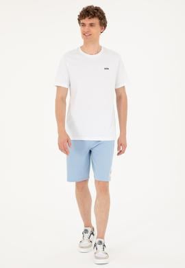 Erkek Regular Fit Bisiklet Yaka Beyaz Tişört - 50294290019