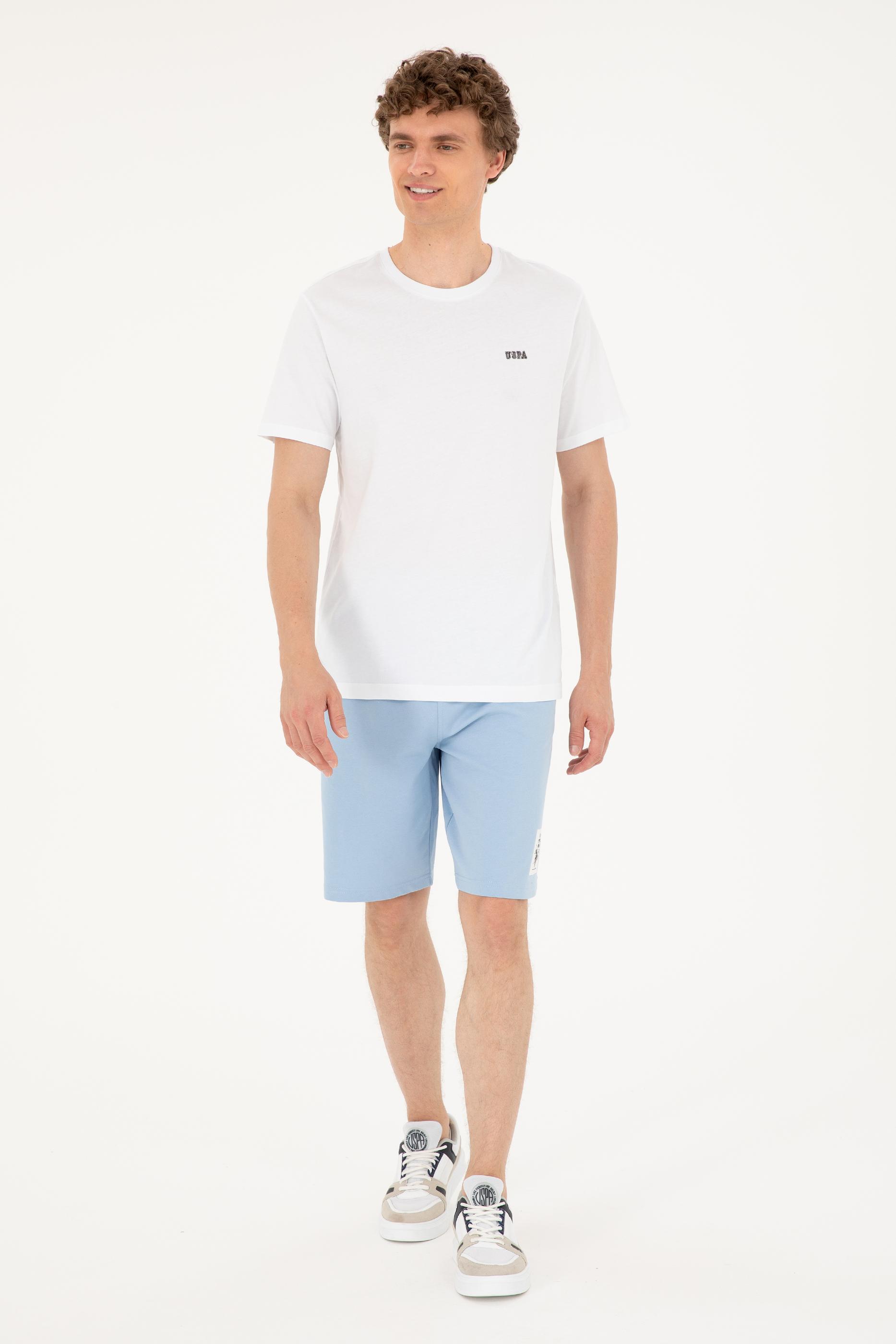 Erkek Regular Fit Bisiklet Yaka Beyaz Tişört