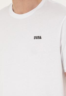 Erkek Regular Fit Bisiklet Yaka Beyaz Tişört - 50294290019