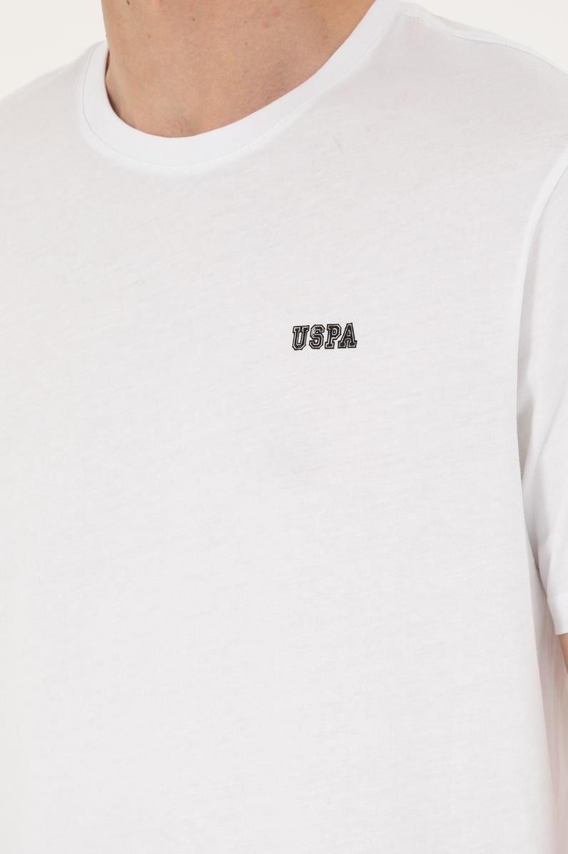 Erkek Regular Fit Bisiklet Yaka Beyaz Tişört