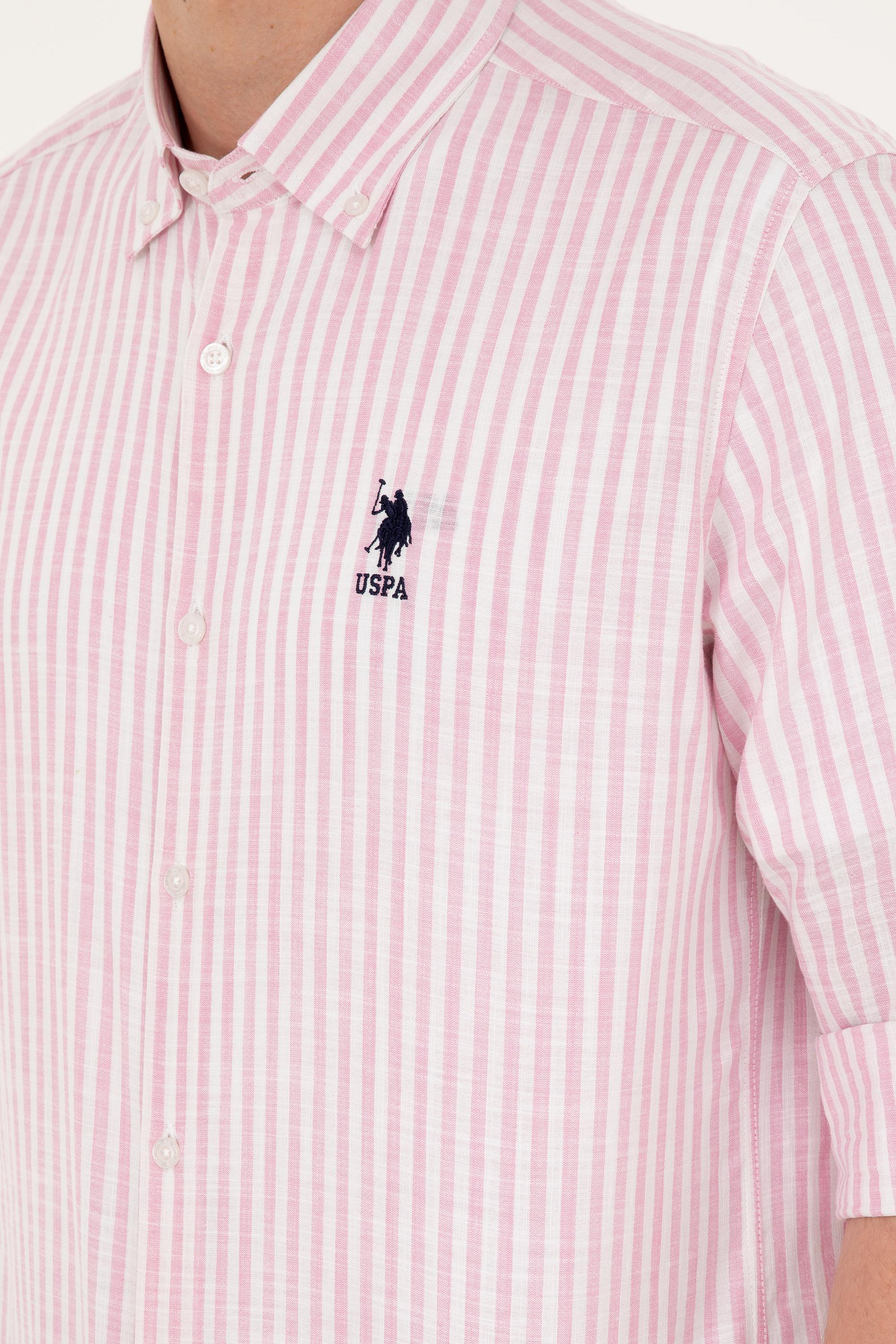 Erkek Pudra Uzun Kollu Gömlek