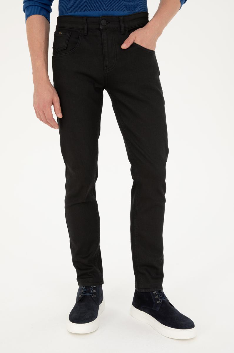 Erkek Siyah Jean Pantolon
