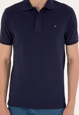 Erkek Lacivert Basic Polo Yaka Tişört - 50267011045