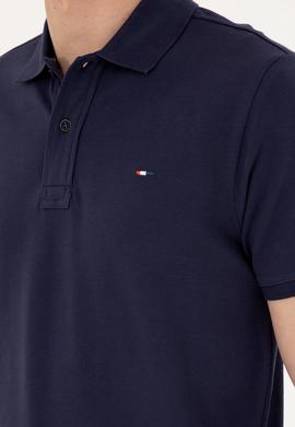 Erkek Lacivert Basic Polo Yaka Tişört - 50267011045