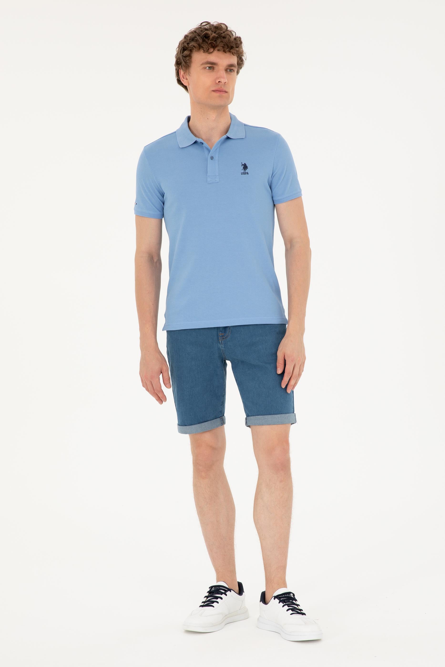 Erkek Saks Basic Tişört