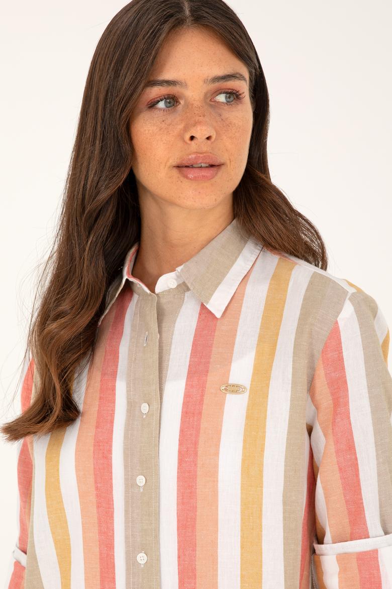 Kadın Pudra Uzun Kollu Gömlek - 50288407002