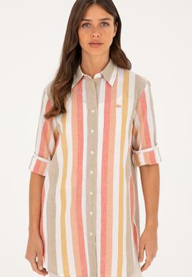 Kadın Pudra Uzun Kollu Gömlek - 50288407002