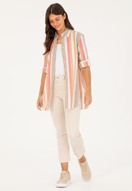 Kadın Pudra Uzun Kollu Gömlek - 50288407002