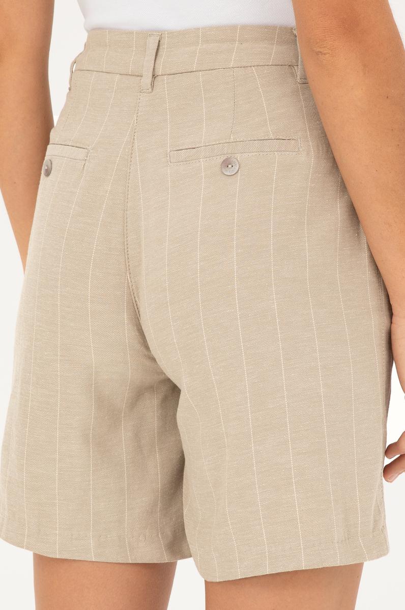 Kadın Haki Dokuma Şort