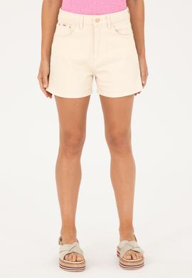 Kadın Bej Jean Şort - 50283847006