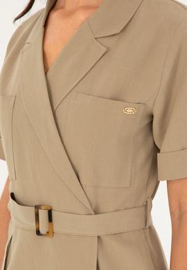 Kadın Somon Mini Boy Dokuma Elbise - 50280571002