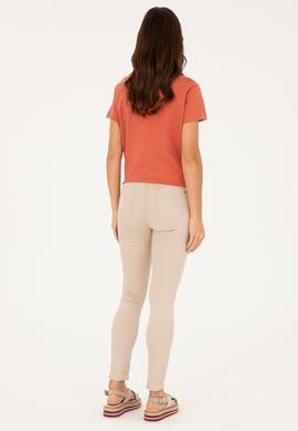 Kadın Taş Toothpick Fit Kanvas Pantolon - 50281692049