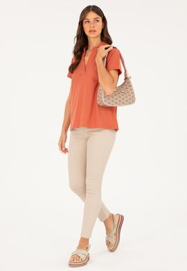 Kadın Taş Toothpick Fit Kanvas Pantolon - 50281692049