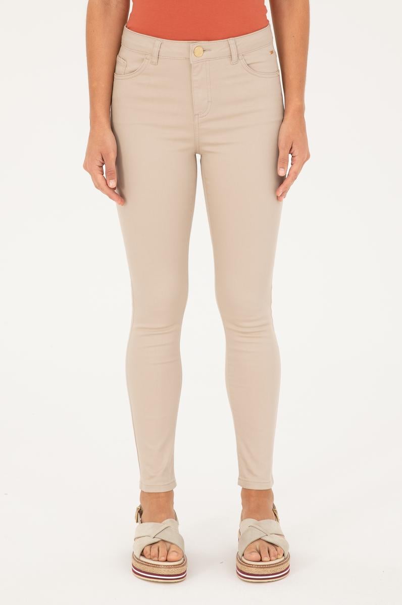 Kadın Taş Toothpick Fit Kanvas Pantolon