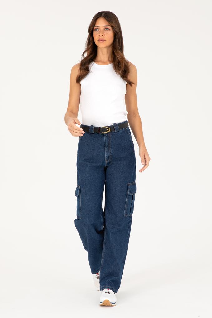 Kadın Mavi Jean Pantolon