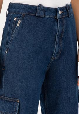 Kadın Mavi Jean Pantolon - 50282829006