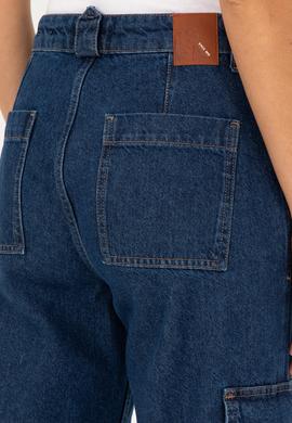 Kadın Mavi Jean Pantolon - 50282829006