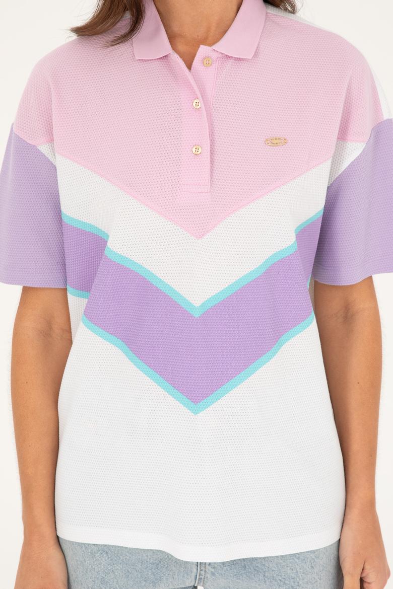 Kadın Lila Tişört - 50283372004