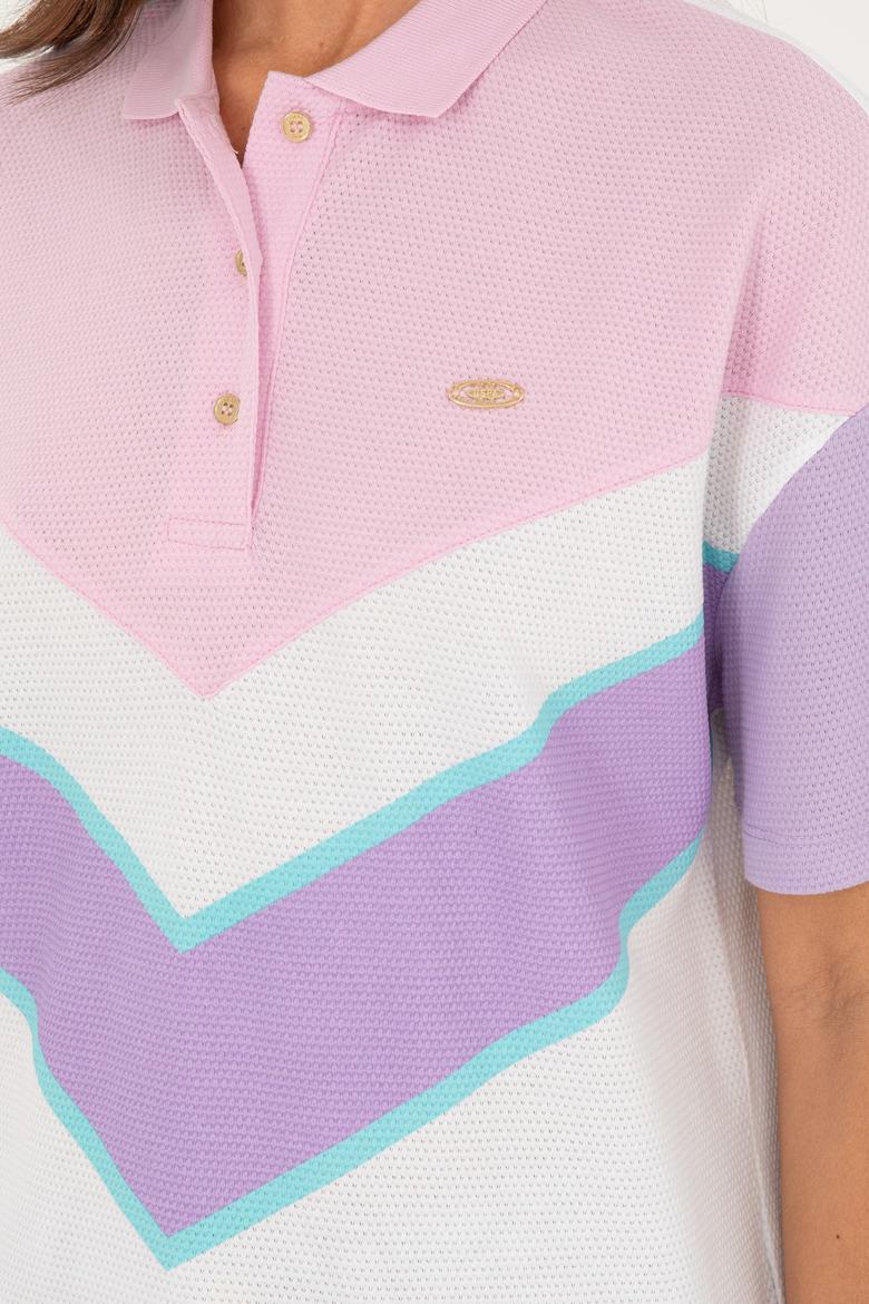 Kadın Lila Tişört - 50283372004