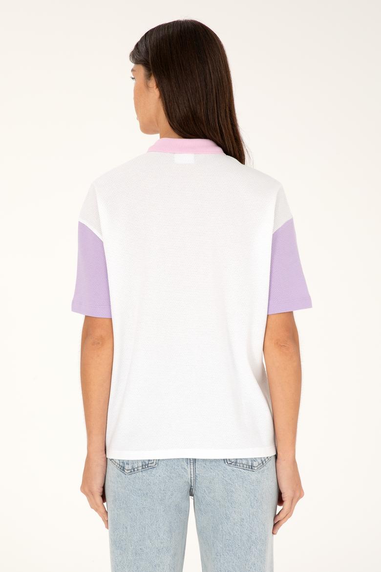 Kadın Lila Tişört - 50283372004