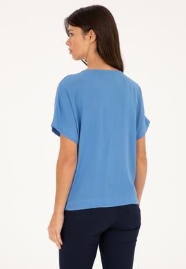 Kadın Saks Tişört - 50281815013