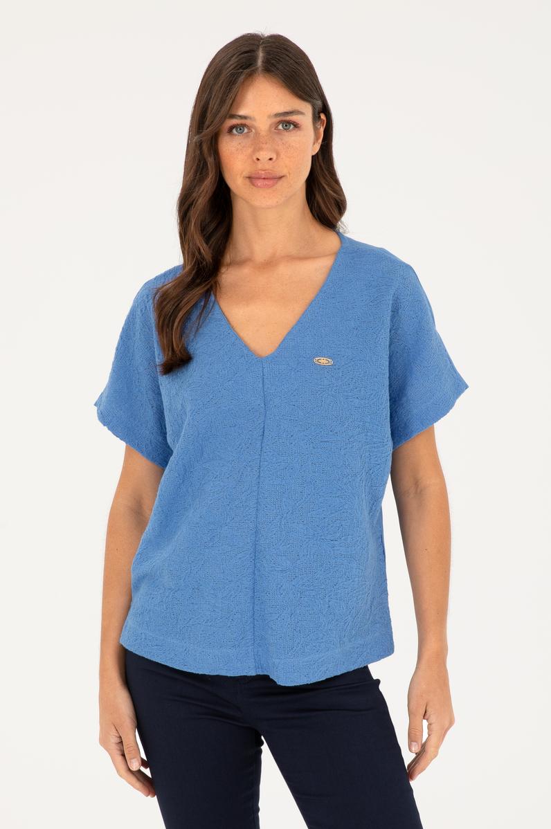 Kadın Saks Tişört