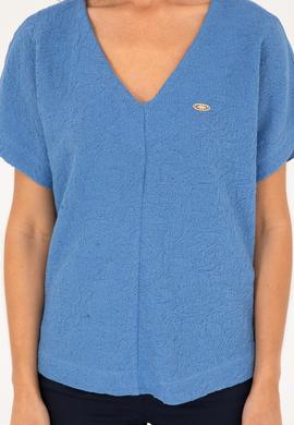 Kadın Saks Tişört - 50281815013